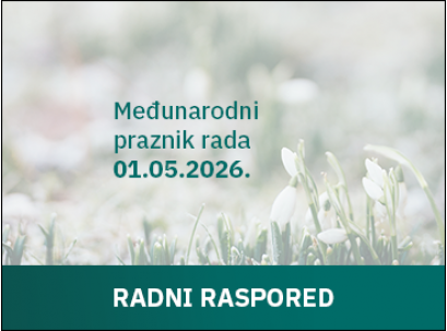 [obavijest] radni raspored u Svibnju 2026. - Međunarodni praznik rada