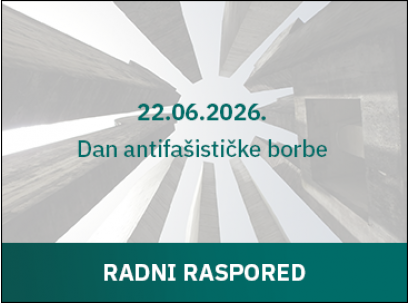[obavijest] radni raspored u Lipnju 2026. -  Dan antifašističke borbe