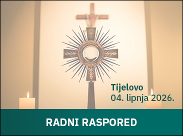 [obavijest] radni raspored za Tijelovo 2026.