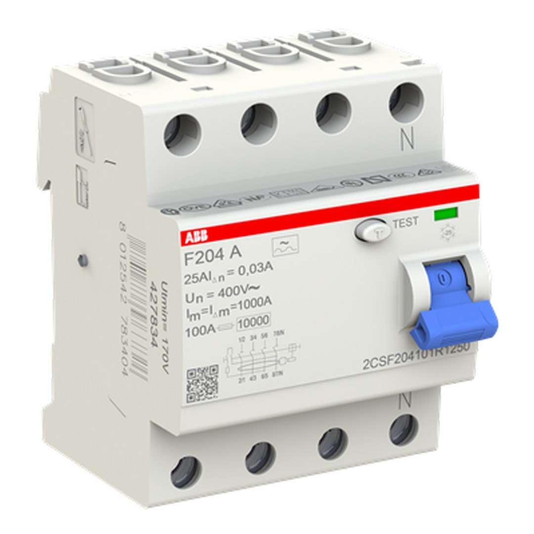 SKLOPKA FID 4P 25/0,03A F204A 10kA ABB SKLOPKA FID 4P 25/0,03A F204A 10kA ABB