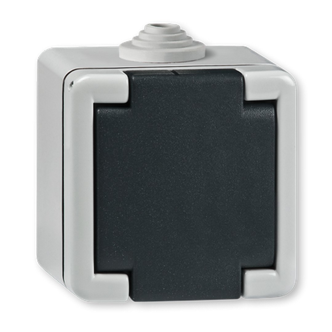 PRIKLJUČNICA ŠUKO OG - 16A - PC - JEZGRA SIVA - IP54 - A2711.1A - ALING CONEL PRIKLJUČNICA ŠUKO OG - 16A - PC - JEZGRA SIVA - IP54 - A2711.1A - ALING CONEL