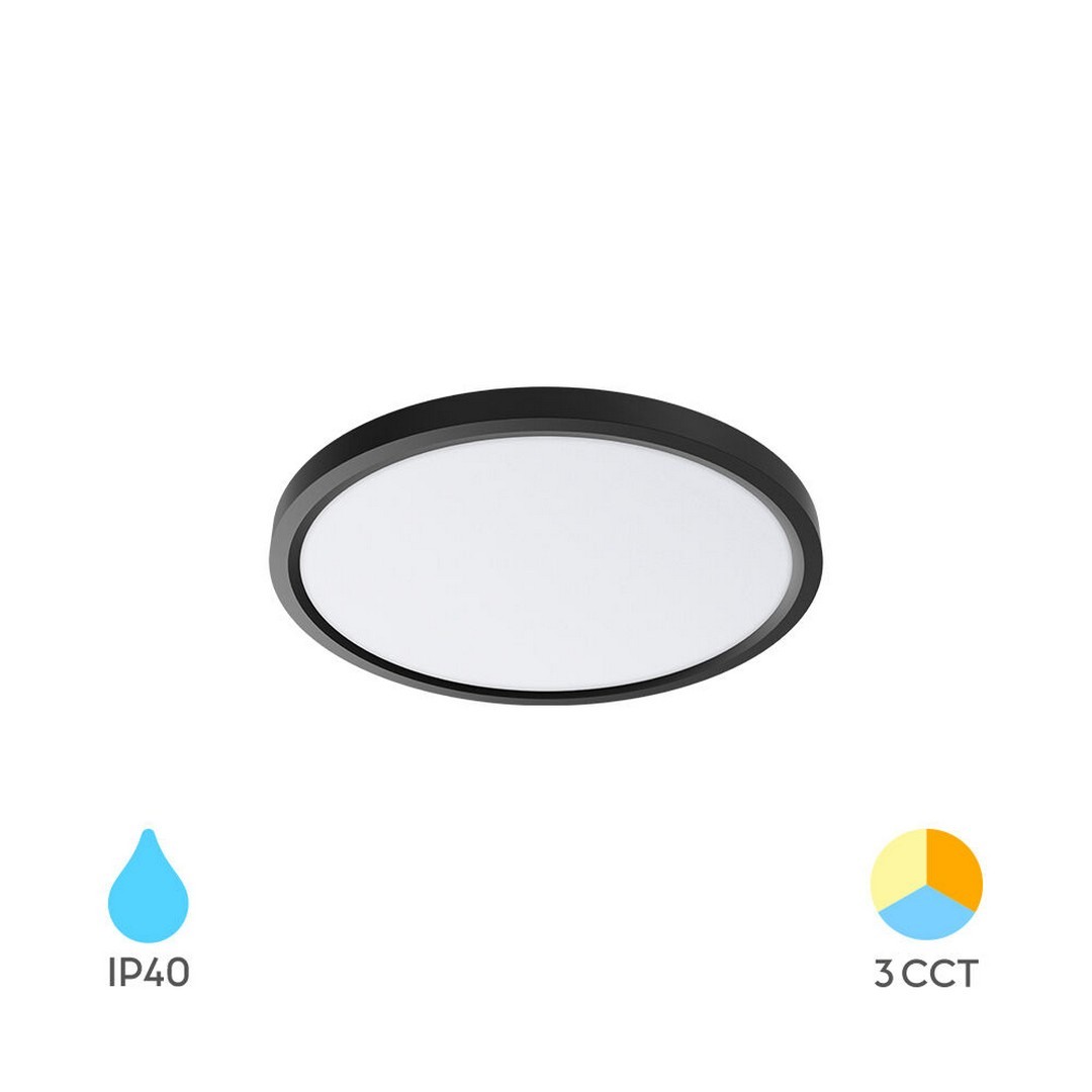 LED PLAFONJERA - 20W - 3CCT - 1980lm - Ø230mm - IP20 - CRNA - BRAYTRON LED PLAFONJERA - 20W - 3CCT - 1980lm - Ø230mm - IP20 - CRNA - BRAYTRON