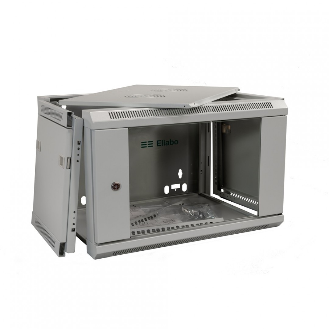 ORMAR KOMUNIKACIJSKI - ZIDNI - 19" - 6U - 370X570X450 - U KITU - SIVI - SE5406 - ELLABO ORMAR KOMUNIKACIJSKI - ZIDNI - 19" - 6U - 370X570X450 - U KITU - SIVI - SE5406 - ELLABO