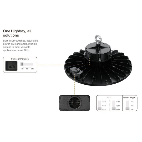 SVJETILJKA INDUSTRIJSKA LED 200-160-120W IP65 170lm/W 3CCT SPECTRO PROFESSIONAL SVJETILJKA INDUSTRIJSKA LED 200-160-120W IP65 170lm/W 3CCT SPECTRO PROFESSIONAL