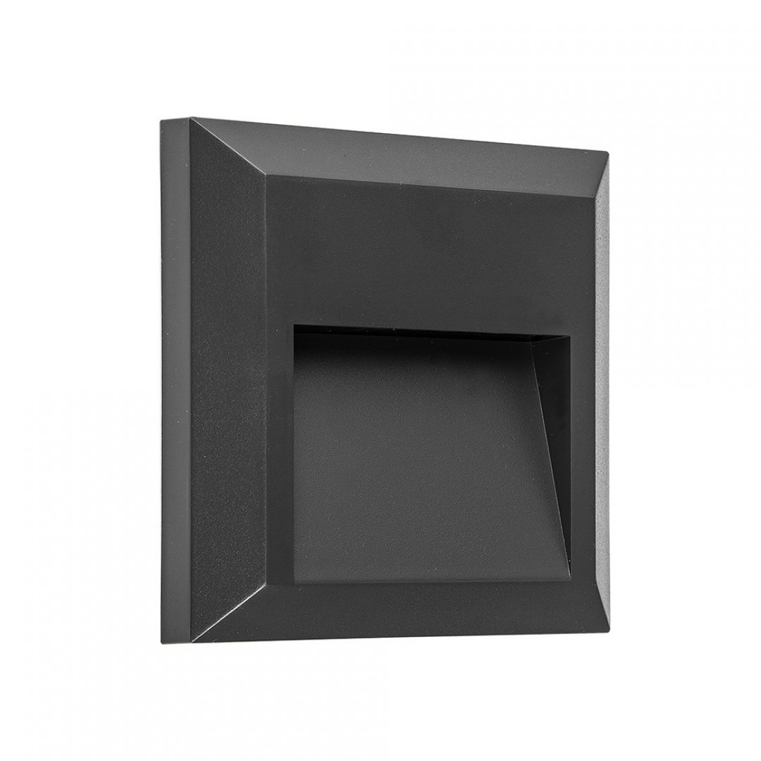 SVJETILJKA FASADNA LED - KOCKA - 1,5W - 4000K - IP65 - ANTRACIT - TESLIGHT SVJETILJKA FASADNA LED - KOCKA - 1,5W - 4000K - IP65 - ANTRACIT - TESLIGHT