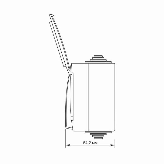 PREKIDAČ + PRIKLJUČNICA - OG SCHUKO - IP65 10A/16A - SIVI - VIDEX