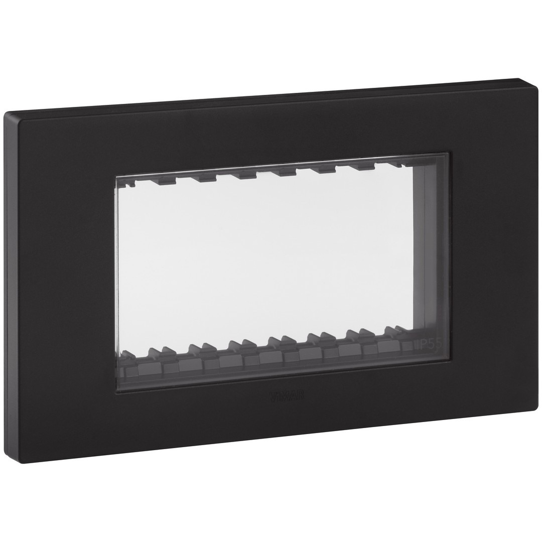 OKVIR - 4M - SA VIJCIMA IP55 - CRNI - 30944.02 - LINEA - VIMAR OKVIR - 4M - SA VIJCIMA IP55 - CRNI - 30944.02 - LINEA - VIMAR
