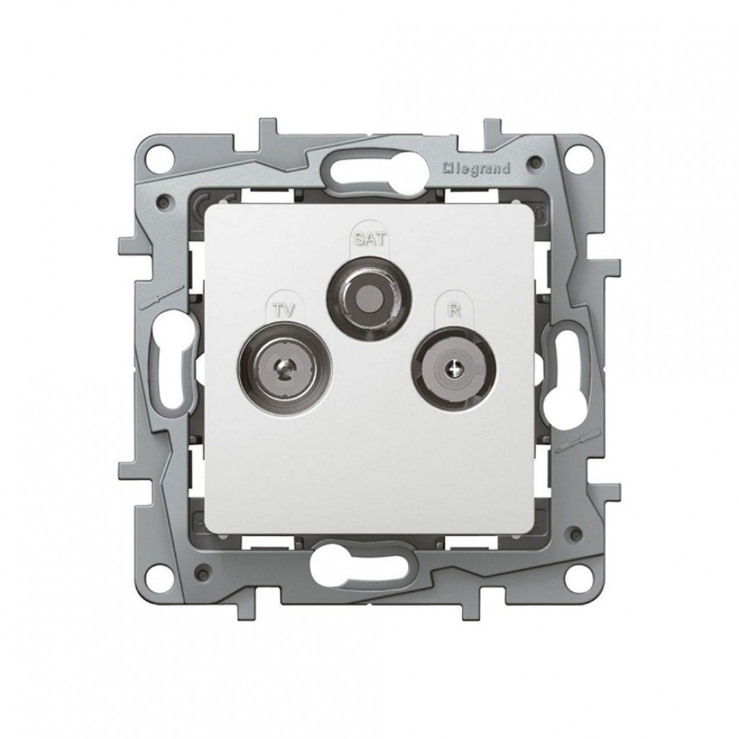 PRIKLJUČNICA ANTENSKA - TV/R/S - PROLAZNA - 14dB - MEHANIZAM - BIJELA - 764564 - NILOE - LEGRAND PRIKLJUČNICA ANTENSKA - TV/R/S - PROLAZNA - 14dB - MEHANIZAM - BIJELA - 764564 - NILOE - LEGRAND