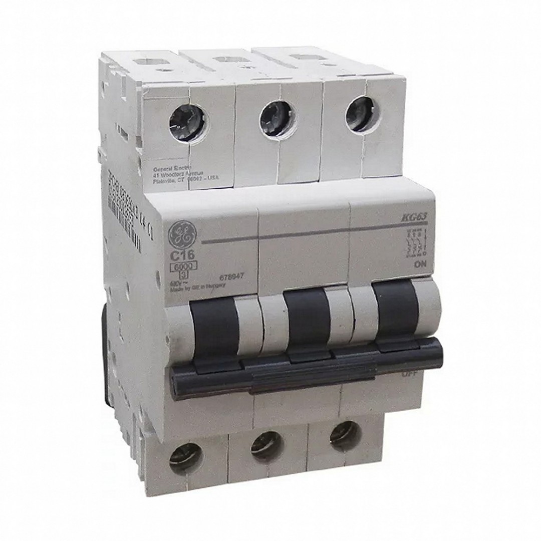 OSIGURAČ AUTOMATSKI - 3P - C KARAKTERISTIKE - 16A - KG63C16 - GE OSIGURAČ AUTOMATSKI - 3P - C KARAKTERISTIKE - 16A - KG63C16 - GE