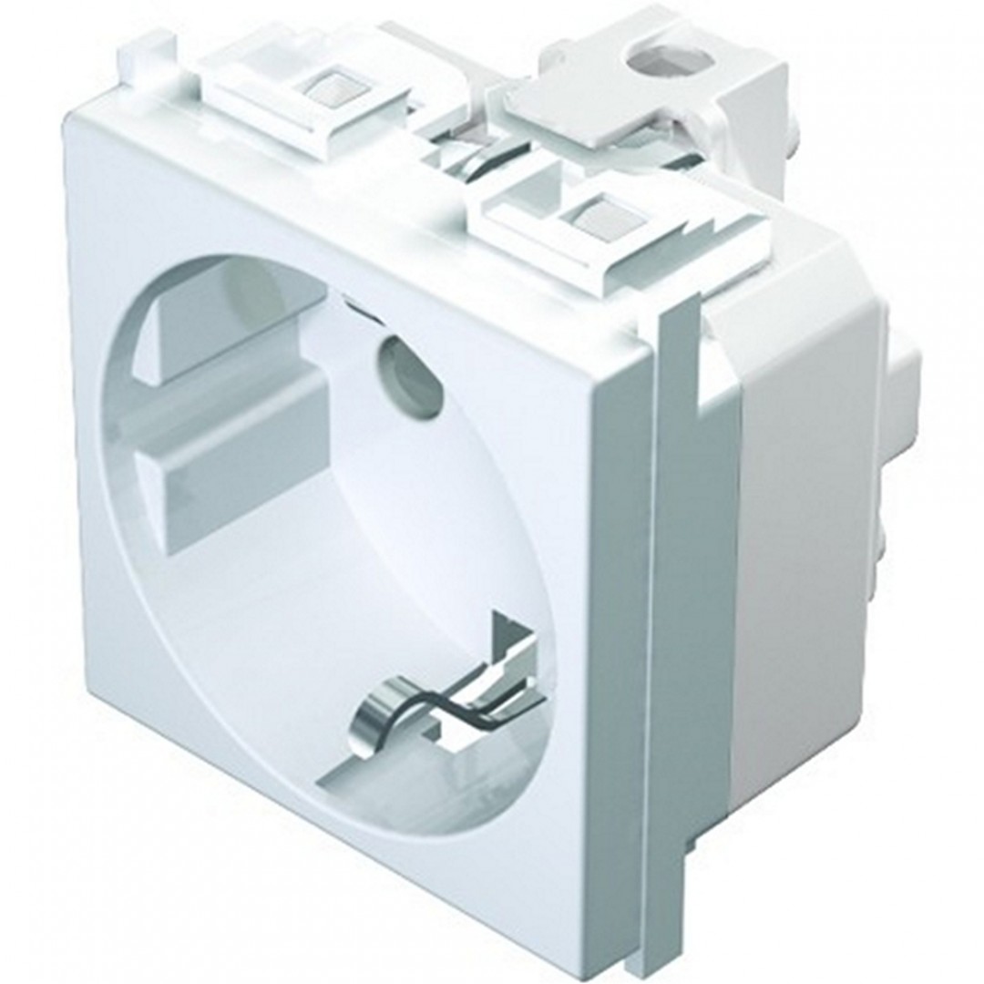 PRIKLJUČNICA ŠUKO - BIJELA - 2P+E - 2 MODULA - VM10PW - TEM MODUL PRIKLJUČNICA ŠUKO - BIJELA - 2P+E - 2 MODULA - VM10PW - TEM MODUL