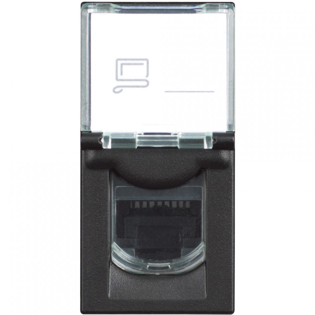 PRIKLJUČNICA - RJ45 - CAT.6 - UTP - 1M - RG4279C6 - CRNA - CLASSIA - BTICINO  PRIKLJUČNICA - RJ45 - CAT.6 - UTP - 1M - RG4279C6 - CRNA - CLASSIA - BTICINO