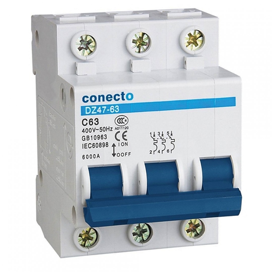 OSIGURAČ AUTOMATSKI - 3P - B KARAKTERISTIKE - 40A - CONECTO OSIGURAČ AUTOMATSKI - 3P - B KARAKTERISTIKE - 40A - CONECTO