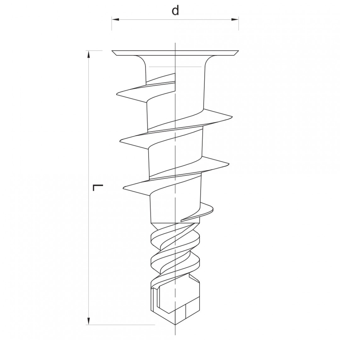 TIPLA PVC ZA GIPS PLOČE - SA VIJKOM - 14X22MM - (PUŽ) TIPLA PVC ZA GIPS PLOČE - SA VIJKOM - 14X22MM - (PUŽ)