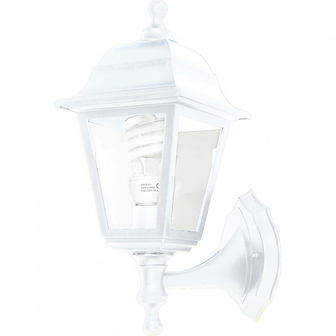 SVJETILJKA ULIČNA ZIDNA - BIJELA - 2U1 - E27 - IP44 - TESLIGHT SVJETILJKA ULIČNA ZIDNA - BIJELA - 2U1 - E27 - IP44 - TESLIGHT