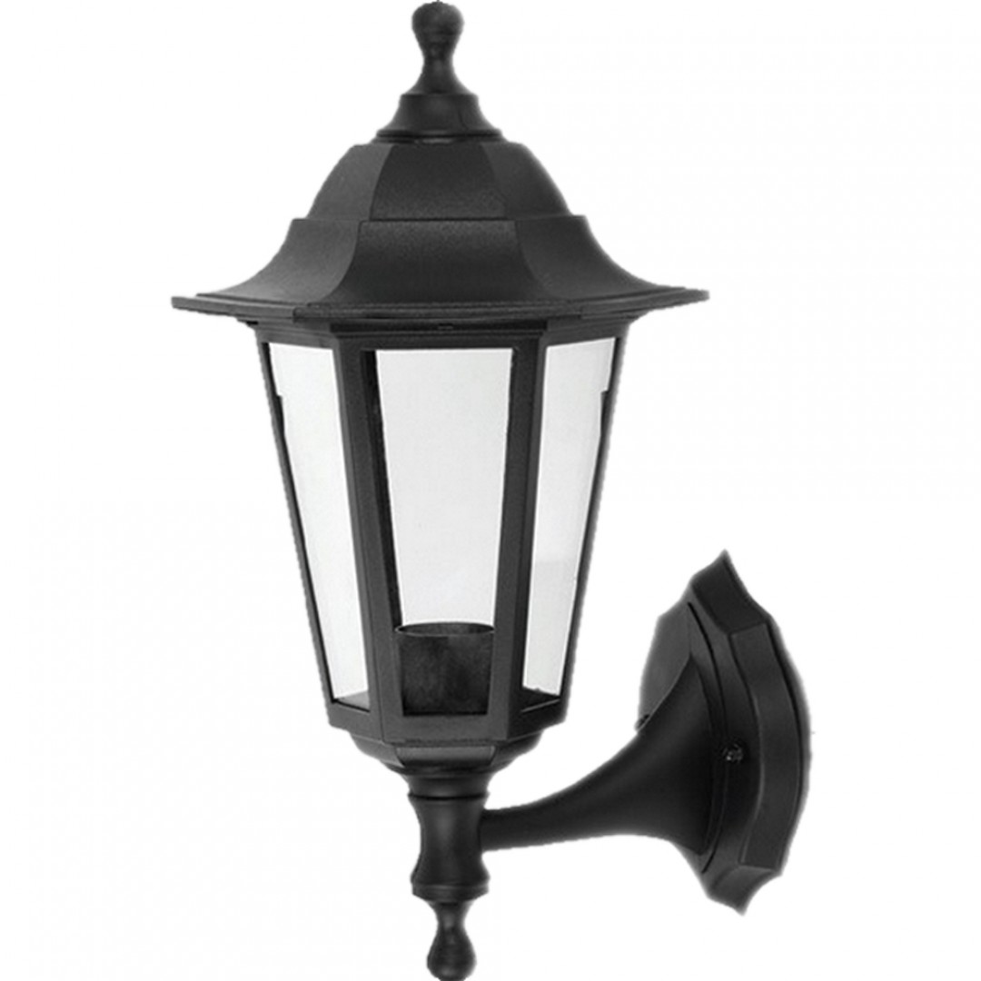 SVJETILJKA ULIČNA ZIDNA - CRNA - 2U1 - E27 - IP44 - TESLIGHT SVJETILJKA ULIČNA ZIDNA - CRNA - 2U1 - E27 - IP44 - TESLIGHT