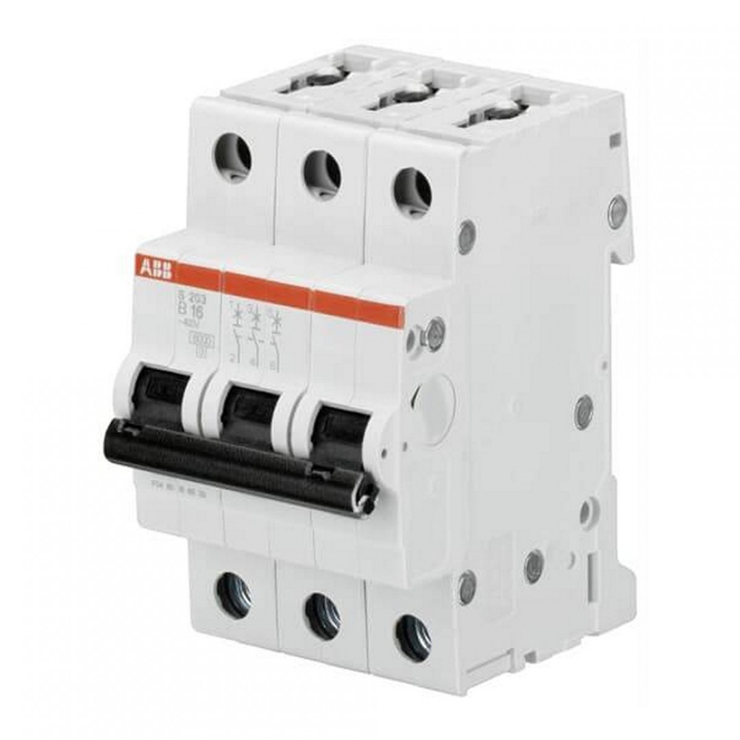 OSIGURAČ AUTOMATSKI - 3P - B KARAKTERISTIKE - 16A - 10kA - S203-B16 - ABB OSIGURAČ AUTOMATSKI - 3P - B KARAKTERISTIKE - 16A - 10kA - S203-B16 - ABB