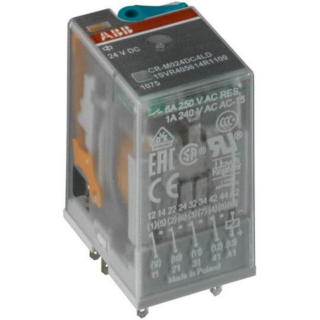 RELEJ POMOĆNI - 6A - 12VDC - MINI 4 - PREKLOPNI  KONTAKT - CR-M012DC4 - ABB RELEJ POMOĆNI - 6A - 12VDC - MINI 4 - PREKLOPNI  KONTAKT - CR-M012DC4 - ABB