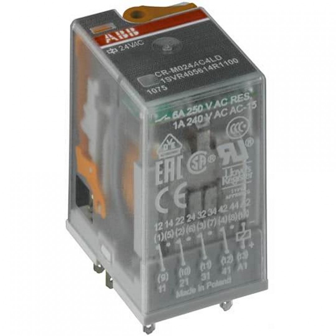 RELEJ POMOĆNI - 6A - 230VAC - MINI - 4 PREKLOPNA  KONTAKTA - CR-M230AC4 - ABB RELEJ POMOĆNI - 6A - 230VAC - MINI - 4 PREKLOPNA  KONTAKTA - CR-M230AC4 - ABB