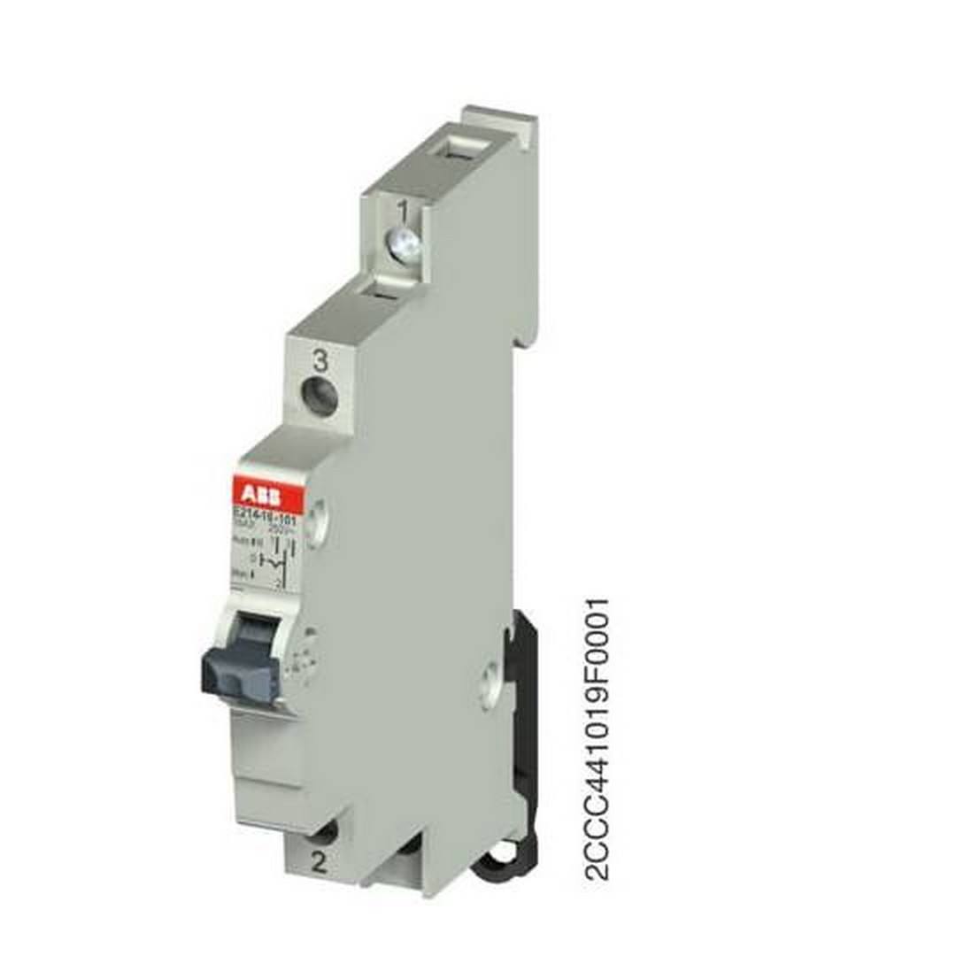 SKLOPKA 1-0-2 - 16A - 1 PREKLOPNI KONTAKT NA ŠINU - E214-16-101 - ABB SKLOPKA 1-0-2 - 16A - 1 PREKLOPNI KONTAKT NA ŠINU - E214-16-101 - ABB
