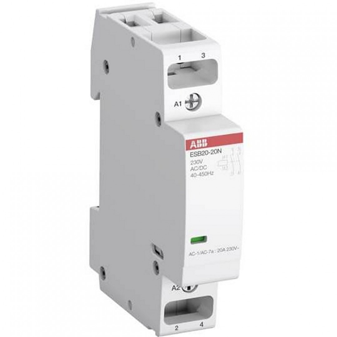 SKLOPNIK INSTALACIJSKI - 20A - 1NO+1NC - 230VAC/DC - ESB20-11N-06 - ABB SKLOPNIK INSTALACIJSKI - 20A - 1NO+1NC - 230VAC/DC - ESB20-11N-06 - ABB