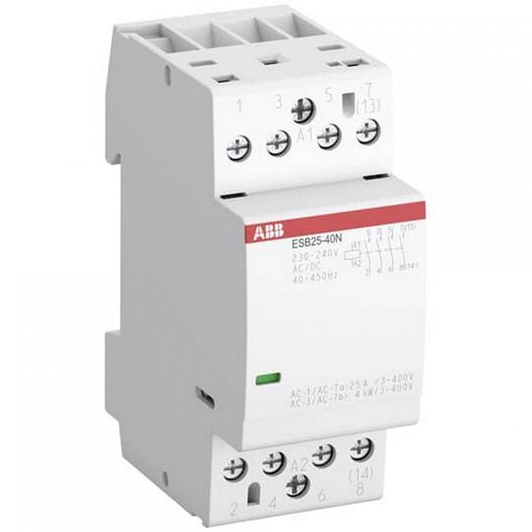 SKLOPNIK INSTALACIJSKI - 25A - 4NO - 230VAC/DC - ESB25-40N-06 - ABB SKLOPNIK INSTALACIJSKI - 25A - 4NO - 230VAC/DC - ESB25-40N-06 - ABB
