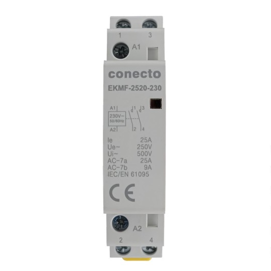 SKLOPNIK INSTALACIJSKI - 25A - 2R - 230VAC - CONECTO SKLOPNIK INSTALACIJSKI - 25A - 2R - 230VAC - CONECTO