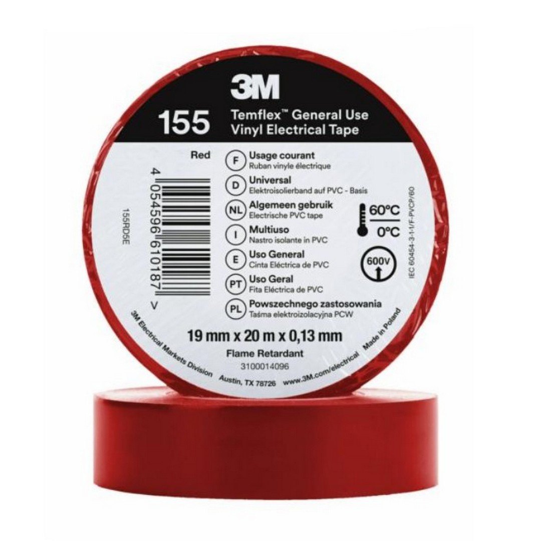 IZOLIR TRAKA - 20m x 19mm - 3m - CRVENA - TEMFLEX IZOLIR TRAKA - 20m x 19mm - 3m - CRVENA - TEMFLEX