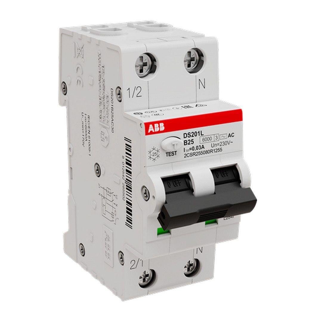 SKLOPKA KZS - B KARAKTERISTIKE - 1P+N - 25/0.03A - 6KA - DS201 - AC30 - ABB SKLOPKA KZS - B KARAKTERISTIKE - 1P+N - 25/0.03A - 6KA - DS201 - AC30 - ABB