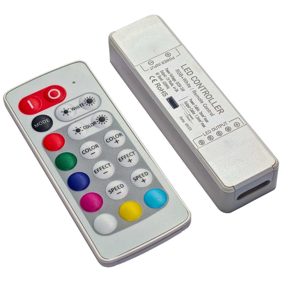 UPRAVLJAČ DALJINSKI + DIMMER RGBW 3X3,5A + 6A DC12-24V UPRAVLJAČ DALJINSKI + DIMMER RGBW 3X3,5A + 6A DC12-24V