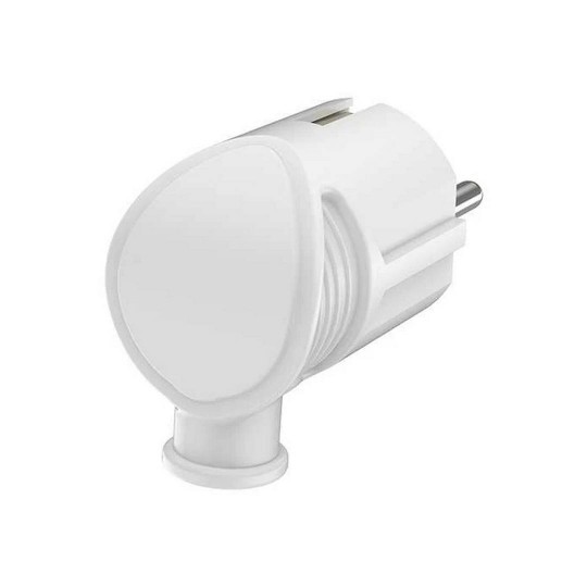 UTIKAČ 2P+E  16A PVC KUTNI BIJELI  BY74-00003  (30)