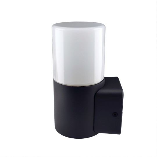 SVJETILJKA FASADNA - E27 - NADGRADNA - ANTRACIT S OPAL KAPOM - IP54 - SPECTRO