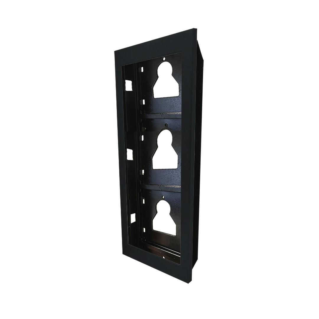 OKVIR ZA PORTAFON UT9163B 3 MODULA CRNI OKVIR ZA PORTAFON UT9163B 3 MODULA CRNI