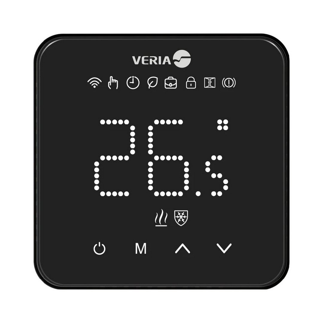 TERMOSTAT PŽ - VERIA WT45 - WI-FI - 16A - CRNI - SENZOR PROSTORIJA + POD(10 KOHM) - DEVI TERMOSTAT PŽ - VERIA WT45 - WI-FI - 16A - CRNI - SENZOR PROSTORIJA + POD(10 KOHM) - DEVI