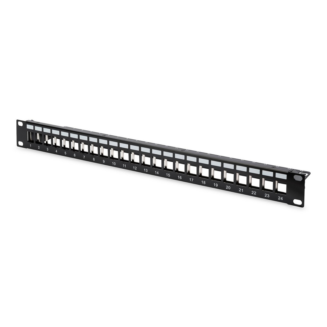 PANEL 19" 24xRJ45 STP MODULARNI BEZ MODULA+DRŽAČ CRNI PANEL 19" 24xRJ45 STP MODULARNI BEZ MODULA+DRŽAČ CRNI