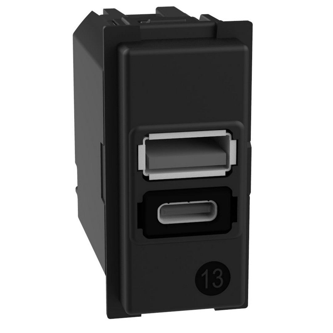 PRIKLJUČNICA - 1M - K4191AC - USB,5V-3A,TIP A+C - LIVING NOW - BTICINO PRIKLJUČNICA - 1M - K4191AC - USB,5V-3A,TIP A+C - LIVING NOW - BTICINO