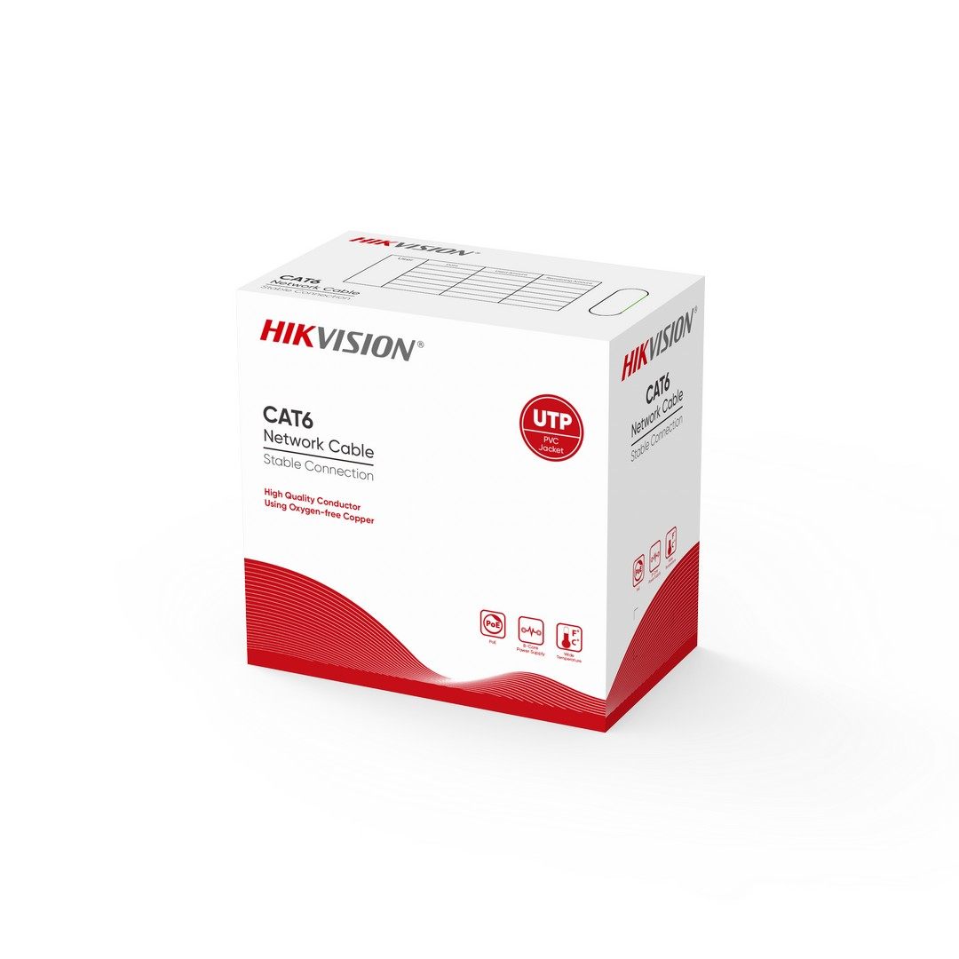 KABEL UTP 4x2x24 AWG CAT 6 PVC (305) HIKVISION KABEL UTP 4x2x24 AWG CAT 6 PVC (305) HIKVISION