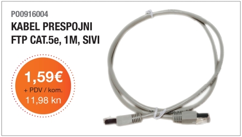 [predstavljamo] Prespojne mrežni kabeli  CAT. 5e