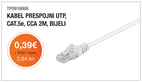 [predstavljamo] Prespojne mrežni kabeli  CAT. 5e