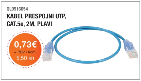 [predstavljamo] Prespojne mrežni kabeli  CAT. 5e