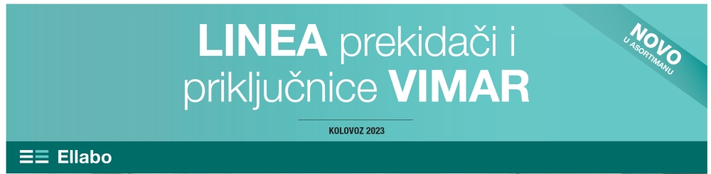 Novo u ponudi: LINEA  /Vimar/ serija prekidača, priključnica / utičnica u crnoj, konoplja i bijeloj boji
