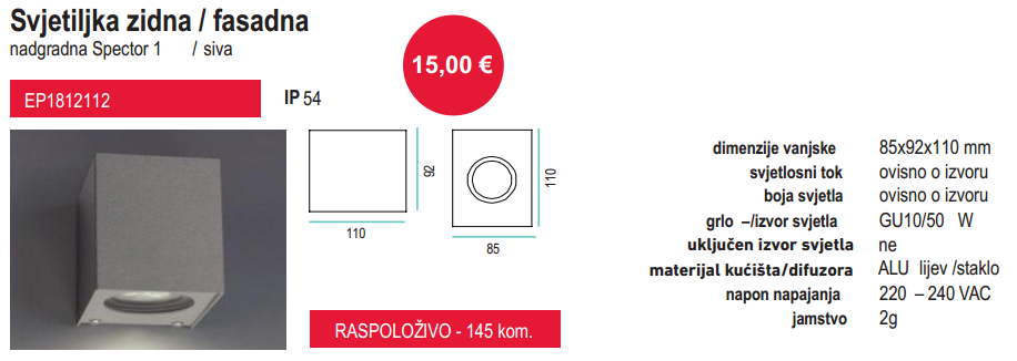 [izdvajamo] Svjetiljke za unutarnju i vanjsku ugradnju, unutarnja i vanjska rasvjeta