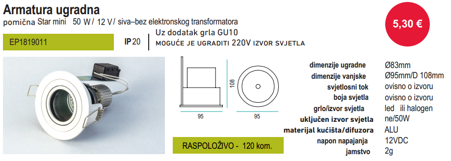 [izdvajamo] Svjetiljke za unutarnju i vanjsku ugradnju, unutarnja i vanjska rasvjeta