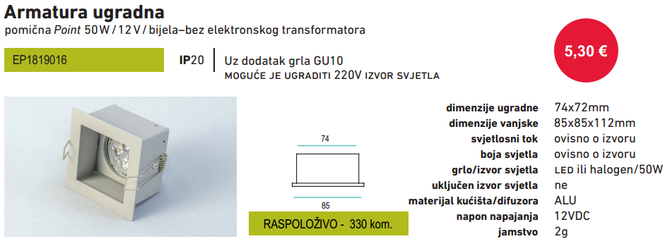 [izdvajamo] Svjetiljke za unutarnju i vanjsku ugradnju, unutarnja i vanjska rasvjeta
