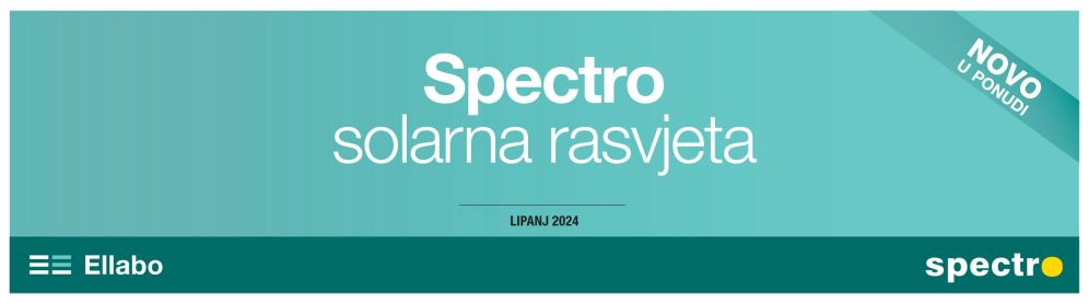 Iz asortimana rasvjete predstavljamo solarni Rasvjetni stupić SPECTRO